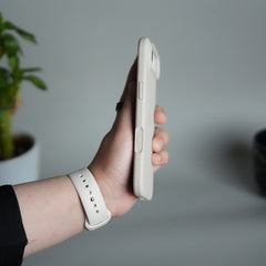 iPhone 17 Air Liquid Silicone Case Cover (Beige)