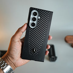 Carbon Fiber Texture Case for Samsung Galaxy Z Fold Series  | Automotive-Inspired Protective Cover
