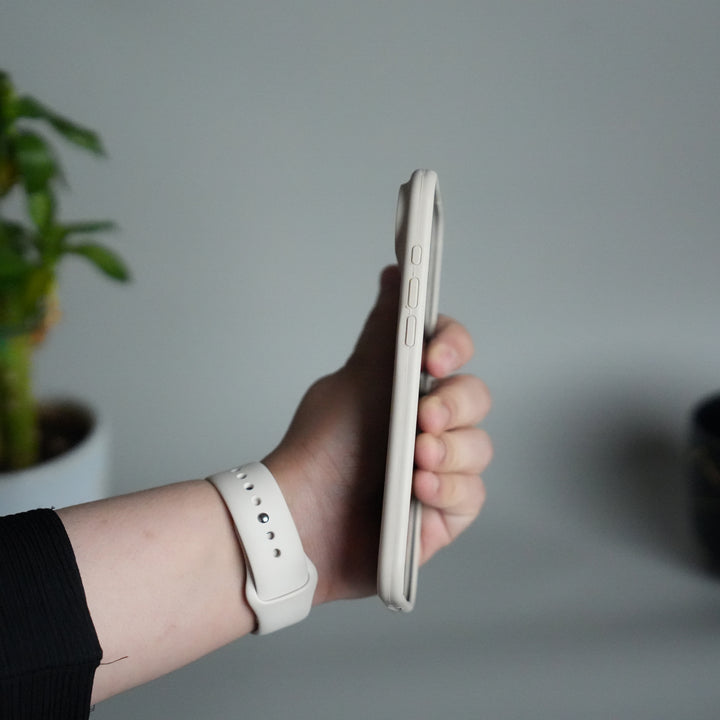 iPhone 17 Air Liquid Silicone Case Cover (Beige)