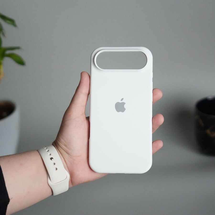 iPhone 17 Air Liquid Silicone Case Cover (White)