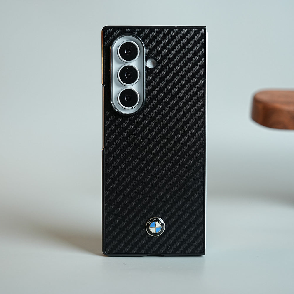 Carbon Fiber Texture Case for Samsung Galaxy Z Fold Series  | Automotive-Inspired Protective Cover