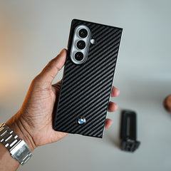 Carbon Fiber Texture Case for Samsung Galaxy Z Fold Series  | Automotive-Inspired Protective Cover