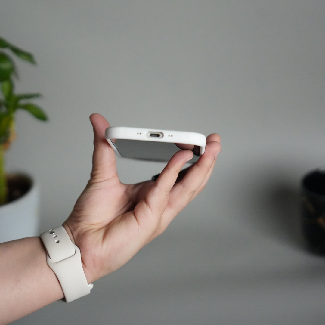 iPhone 17 Air Liquid Silicone Case Cover (White)