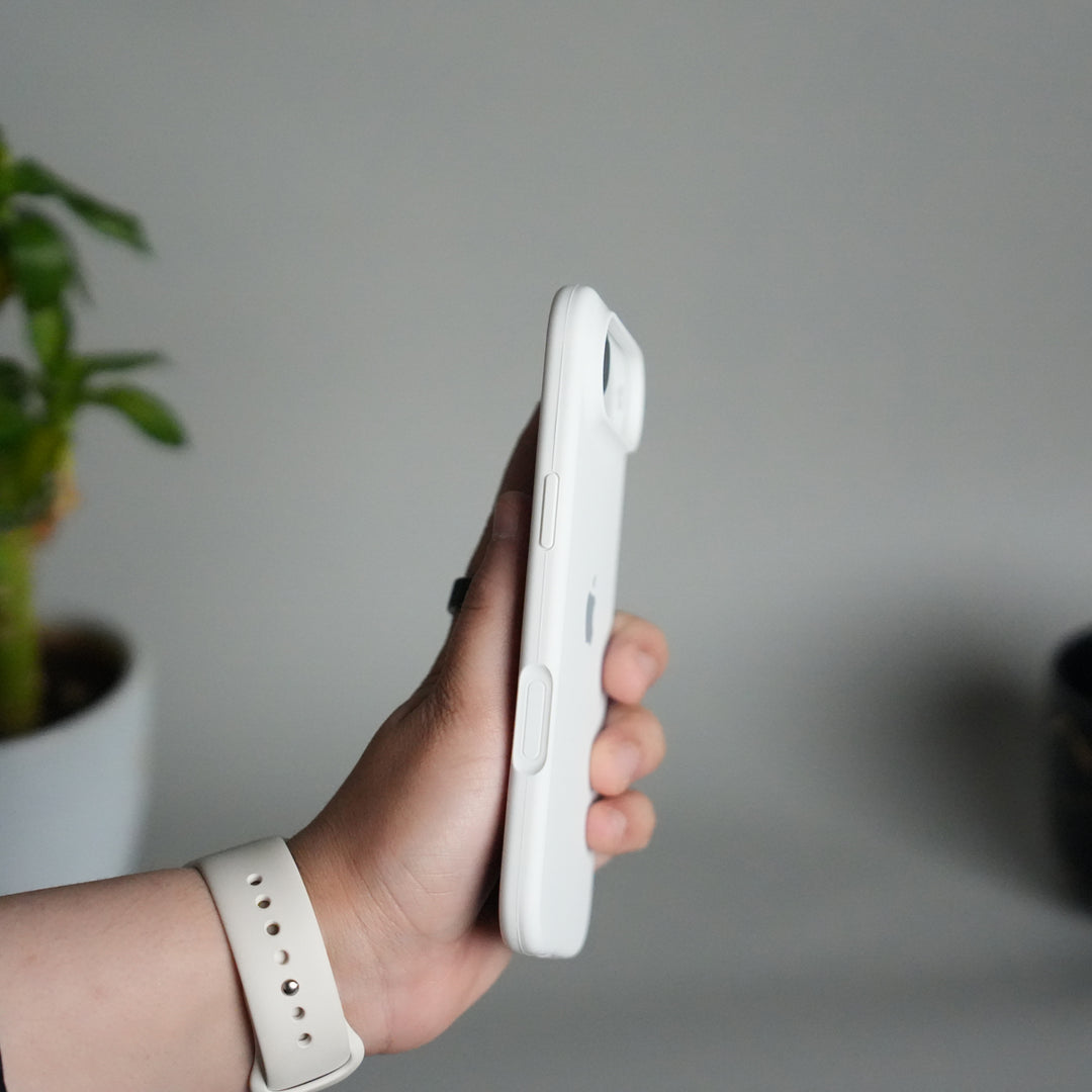 iPhone 17 Air Liquid Silicone Case Cover (White)