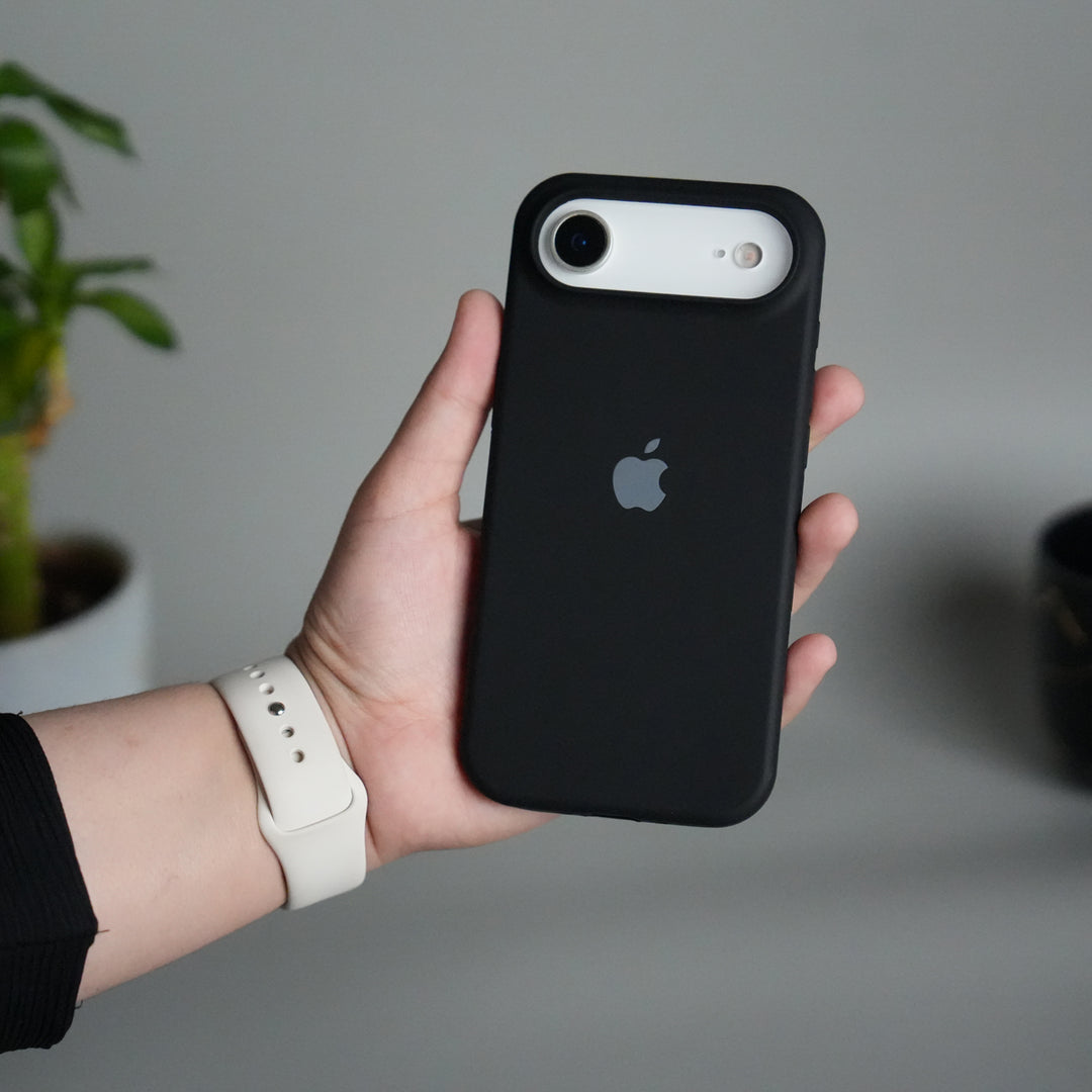 iPhone 17 Air Liquid Silicone Case Cover (Black)