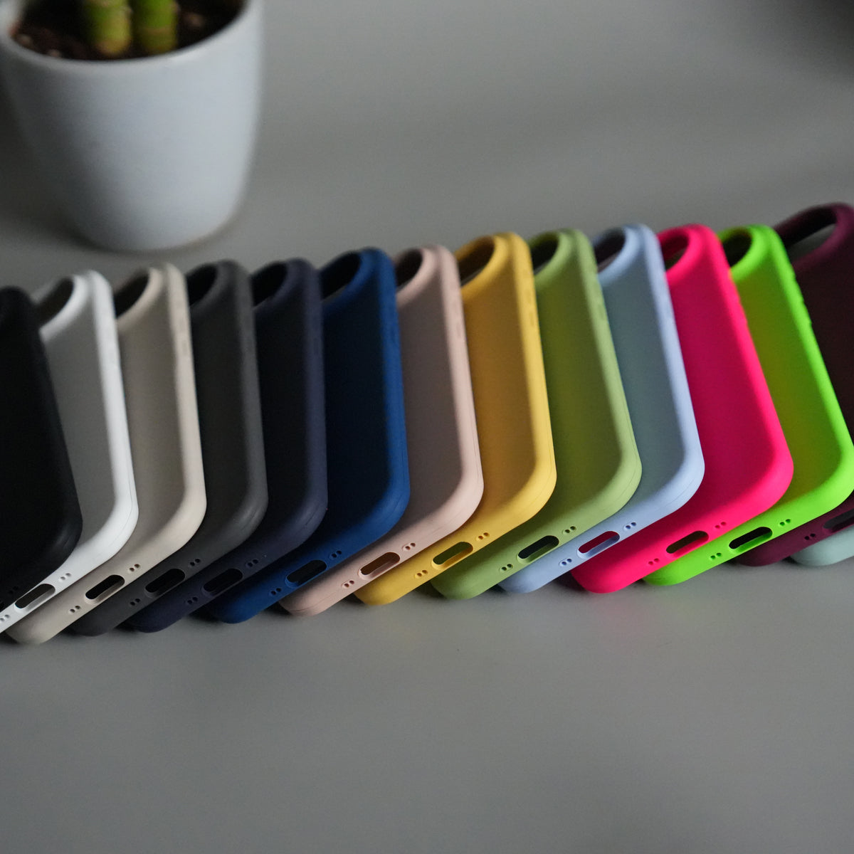 iPhone 17 Air Liquid Silicone Case Cover (White)
