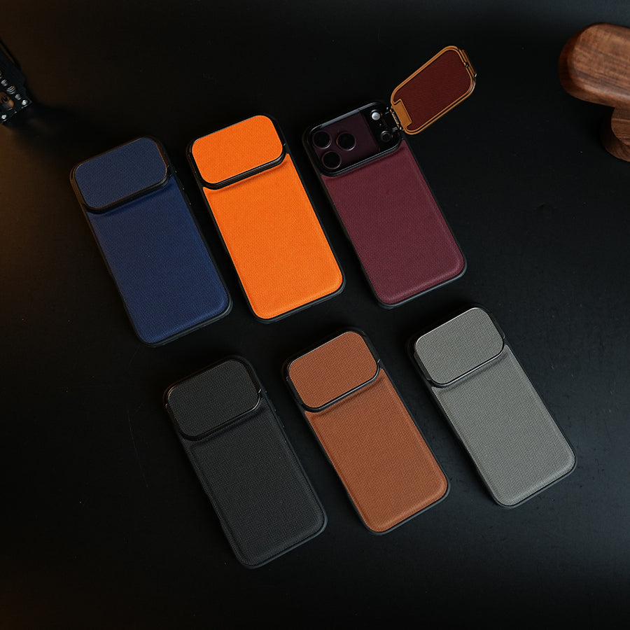 iPhone Series Metal Camera Cap Stand Case Cover