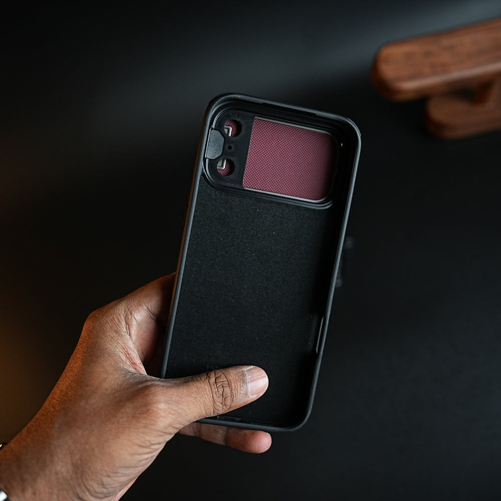 iPhone Series Metal Camera Cap Stand Case Cover