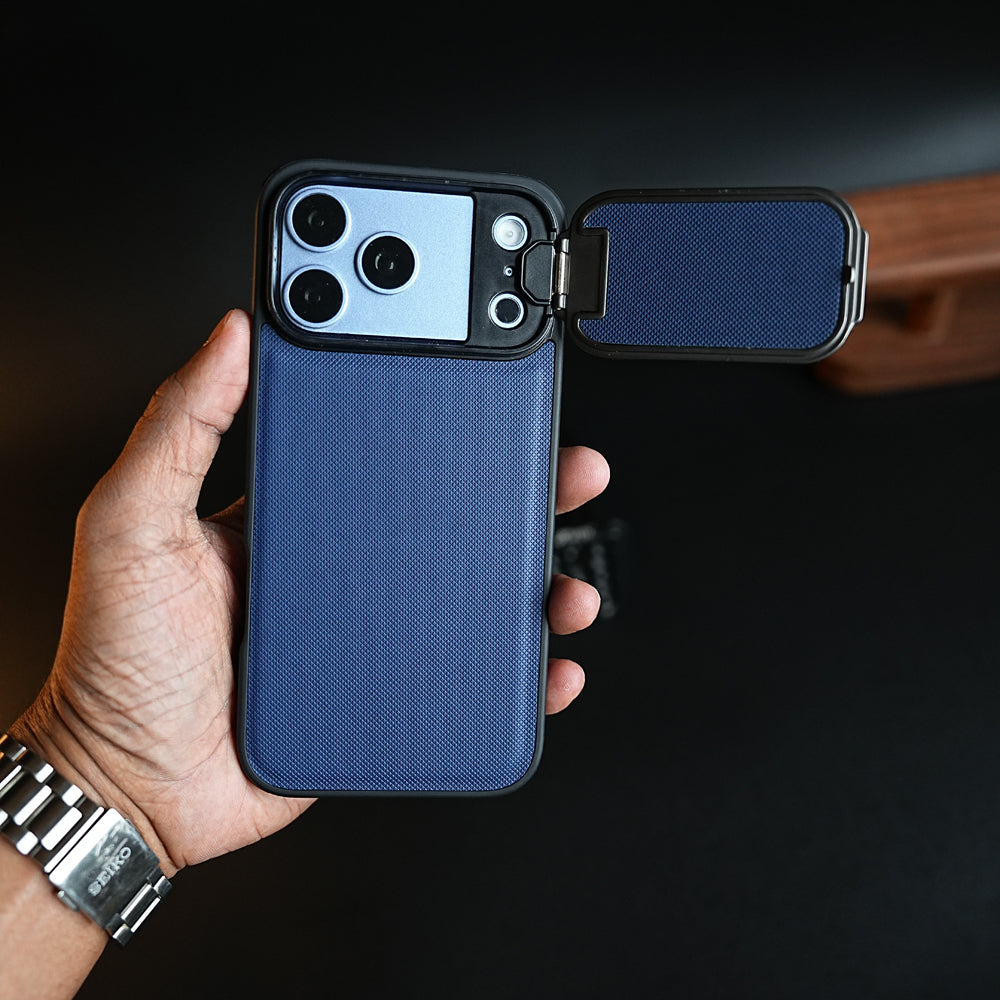 iPhone Series Metal Camera Cap Stand Case Cover
