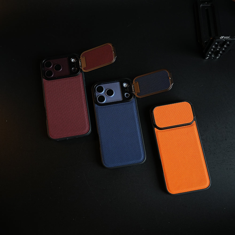 iPhone Series Metal Camera Cap Stand Case Cover
