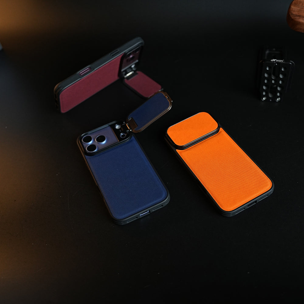 iPhone Series Metal Camera Cap Stand Case Cover