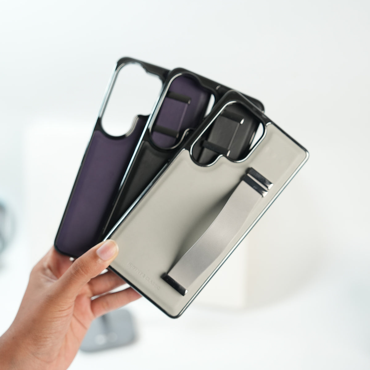 Galaxy Ultra Series PU Leather Strap Stand Case | Premium Grip Cover