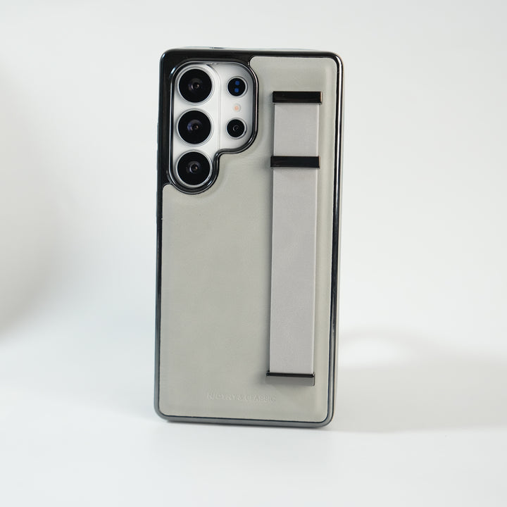 Galaxy Ultra Series PU Leather Strap Stand Case | Premium Grip Cover