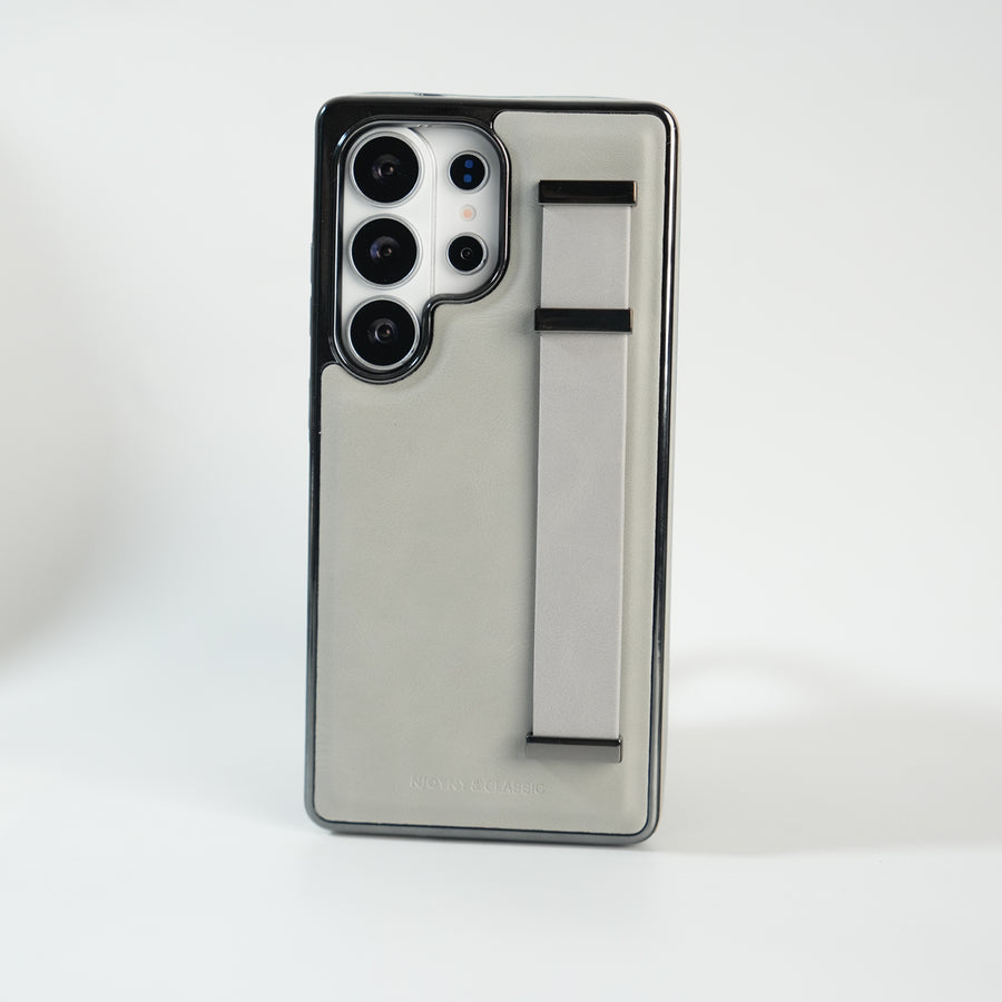 Galaxy Ultra Series PU Leather Strap Stand Case | Premium Grip Cover