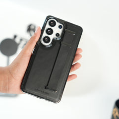 Galaxy Ultra Series PU Leather Strap Stand Case | Premium Grip Cover
