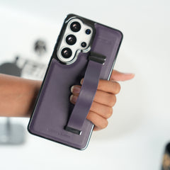 Galaxy Ultra Series PU Leather Strap Stand Case | Premium Grip Cover