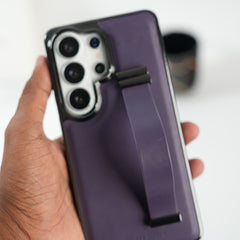 Galaxy Ultra Series PU Leather Strap Stand Case | Premium Grip Cover
