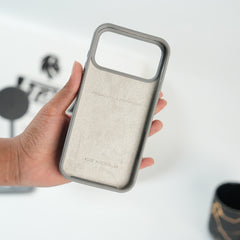 iPhone 17 Series Sports Car Logo Liquid Silicone Case Cover (Gray)