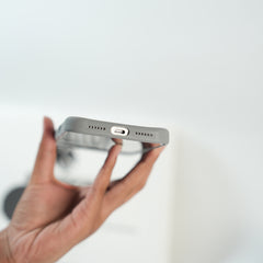 iPhone 17 Series Sports Car Logo Liquid Silicone Case Cover (Gray)