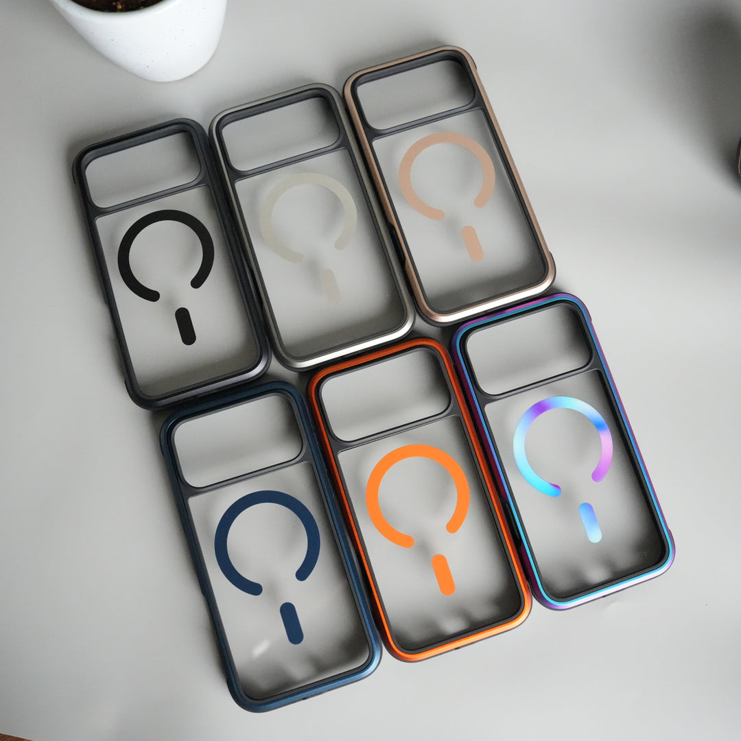 iPhone 17 Pro Military Grade Durable Aluminum Frame MagSafe Case | Anti-Yellowing Technology Case
