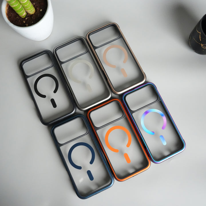 iPhone 17 Pro Military Grade Durable Aluminum Frame MagSafe Case | Anti-Yellowing Technology Case