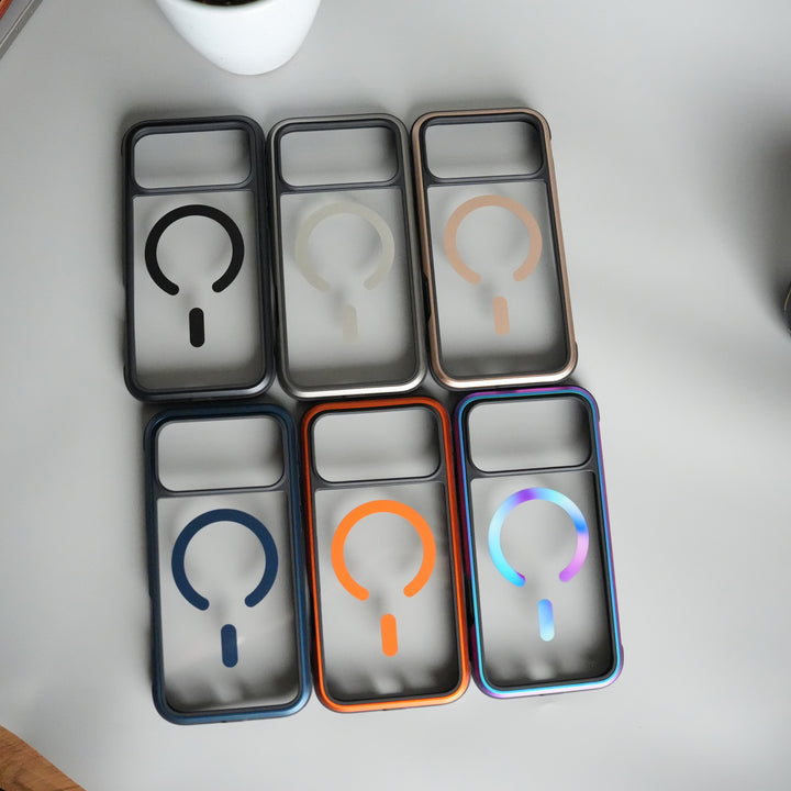 iPhone 17 Pro Military Grade Durable Aluminum Frame MagSafe Case | Anti-Yellowing Technology Case