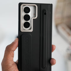 Galaxy Z Fold Series Premium Grip Strap Case with S Pen Holder & Stand