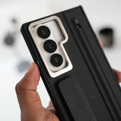 Galaxy Z Fold Series Premium Grip Strap Case with S Pen Holder & Stand