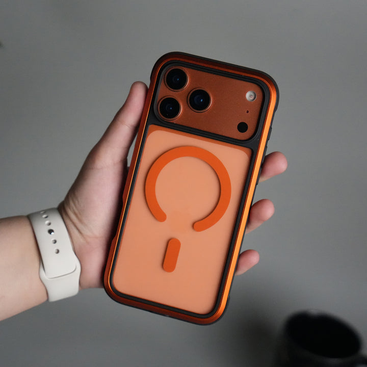 iPhone 17 Pro Military Grade Durable Aluminum Frame MagSafe Case | Anti-Yellowing Technology Case