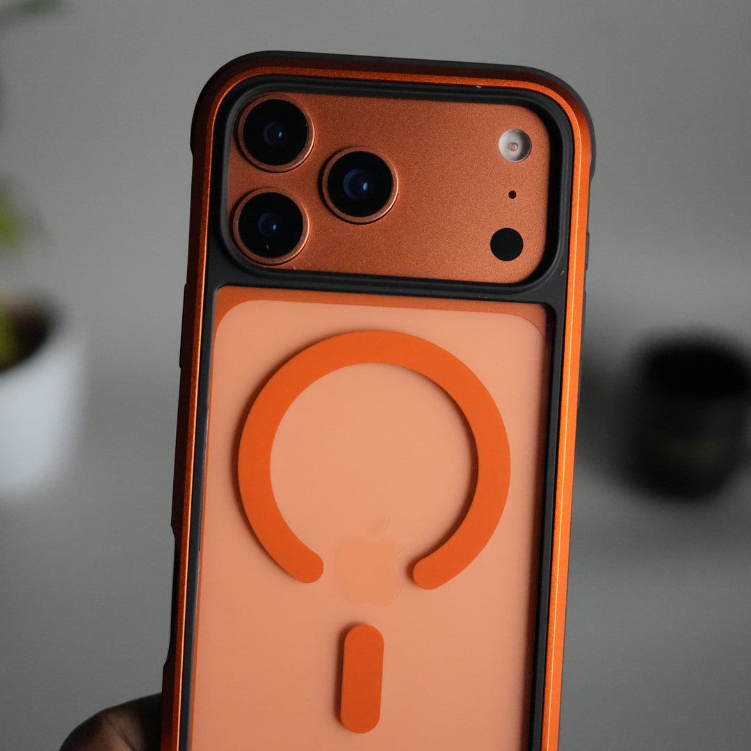 iPhone 17 Pro Military Grade Durable Aluminum Frame MagSafe Case | Anti-Yellowing Technology Case