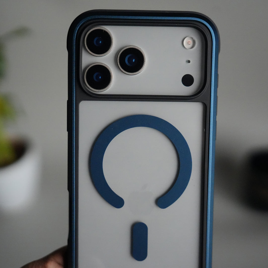 iPhone 17 Pro Military Grade Durable Aluminum Frame MagSafe Case | Anti-Yellowing Technology Case