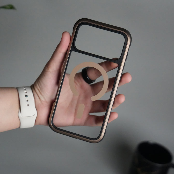 iPhone 17 Pro Military Grade Durable Aluminum Frame MagSafe Case | Anti-Yellowing Technology Case