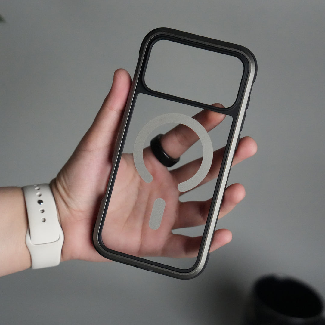 iPhone 17 Pro Military Grade Durable Aluminum Frame MagSafe Case | Anti-Yellowing Technology Case