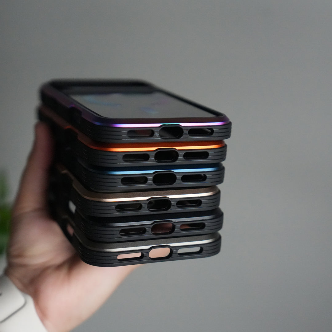 iPhone 17 Pro Military Grade Durable Aluminum Frame MagSafe Case | Anti-Yellowing Technology Case