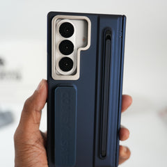 Galaxy Z Fold Series Premium Grip Strap Case with S Pen Holder & Stand