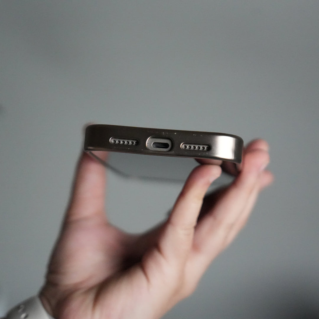 iPhone 17 Pro Premium Leather Back Case with Metal Kickstand And camera Bump Cover