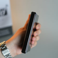 Leather Texture Case for iPhone Duo with Chrome Side | MagSafe Compatible | Hinge Protection