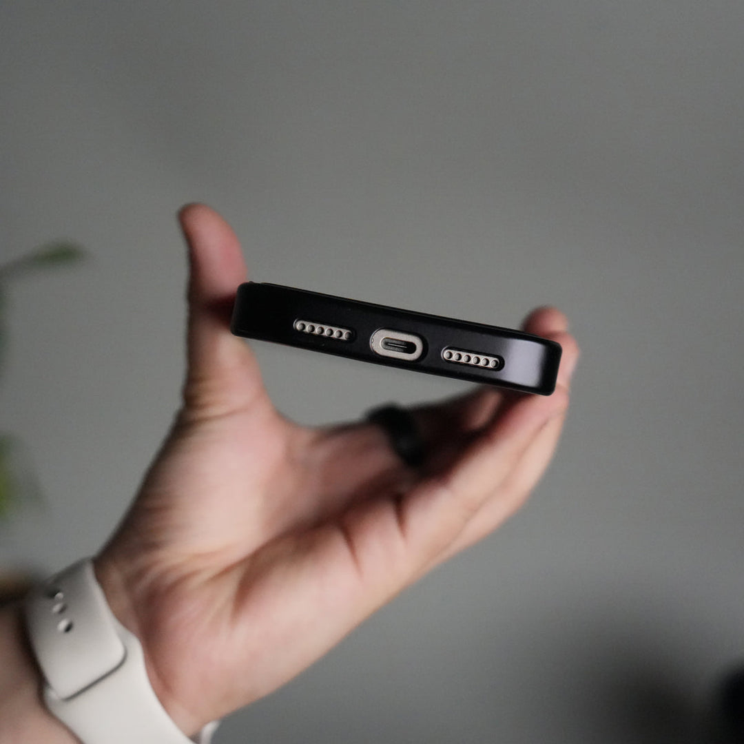 iPhone 17 Pro Premium Leather Back Case with Metal Kickstand And camera Bump Cover