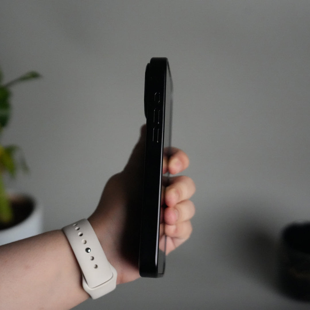 iPhone 17 Pro Premium Leather Back Case with Metal Kickstand And camera Bump Cover