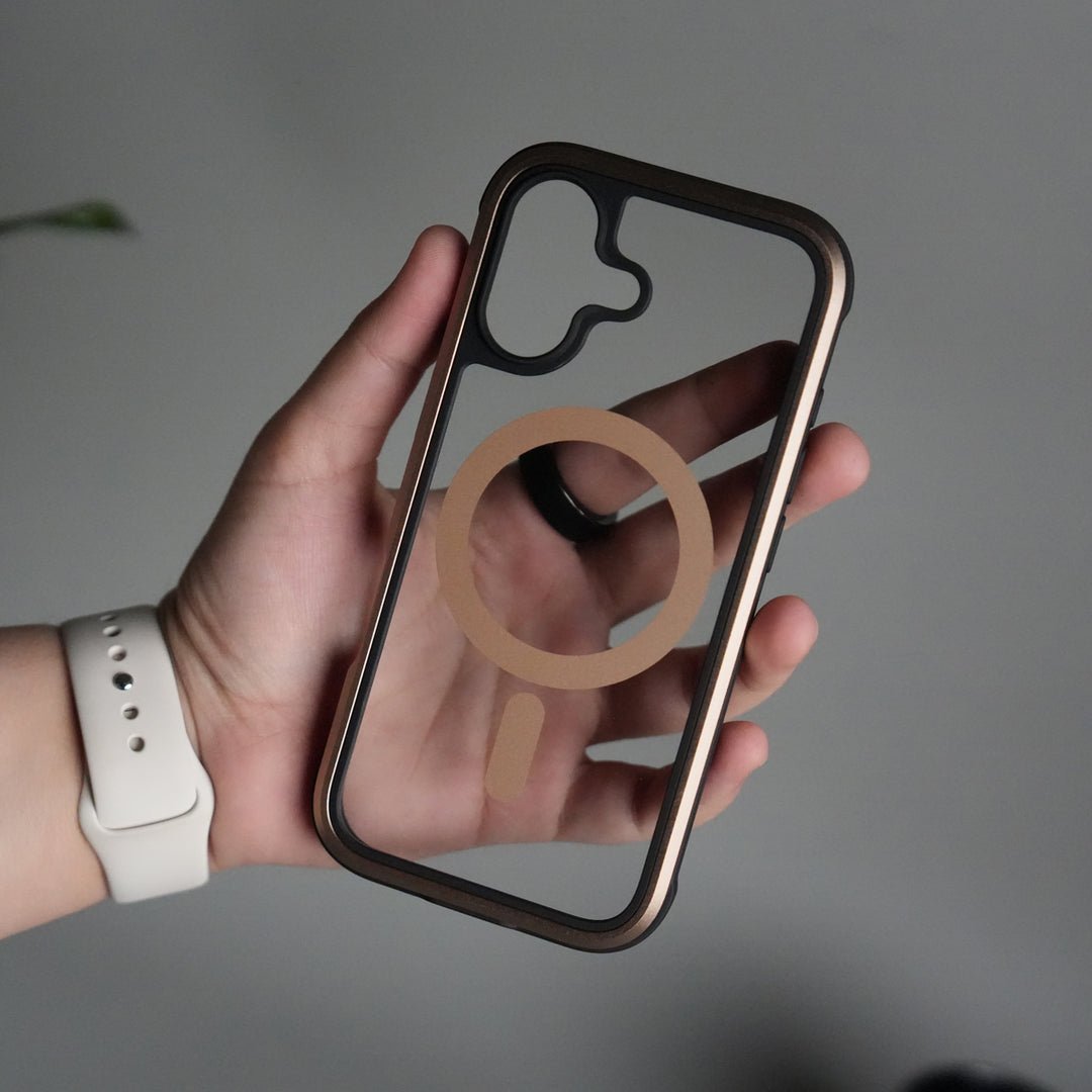 iPhone 17 Military Grade Durable Aluminum Frame MagSafe Case | Anti-Yellowing Technology Case