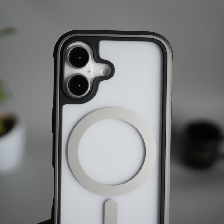 iPhone 17 Military Grade Durable Aluminum Frame MagSafe Case | Anti-Yellowing Technology Case