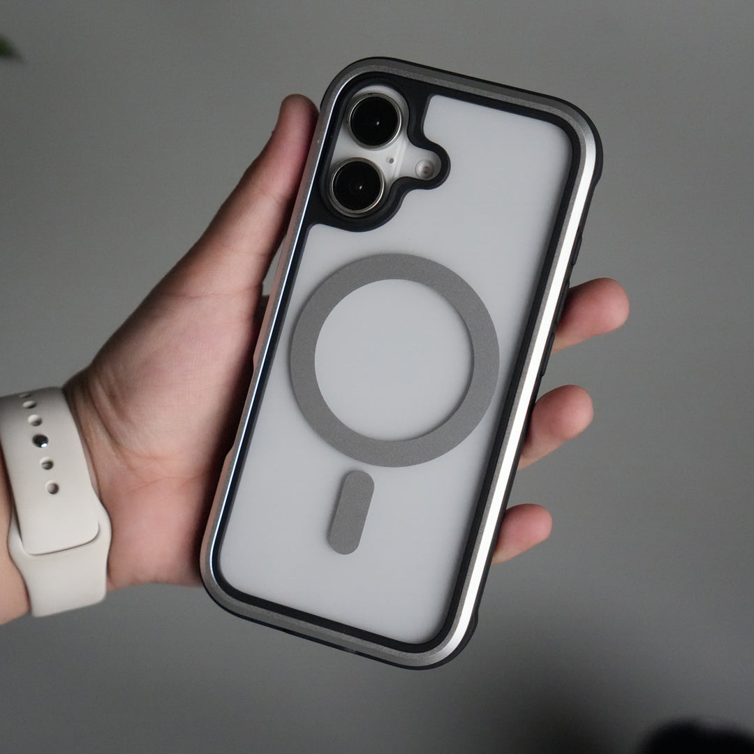 iPhone 17 Military Grade Durable Aluminum Frame MagSafe Case | Anti-Yellowing Technology Case