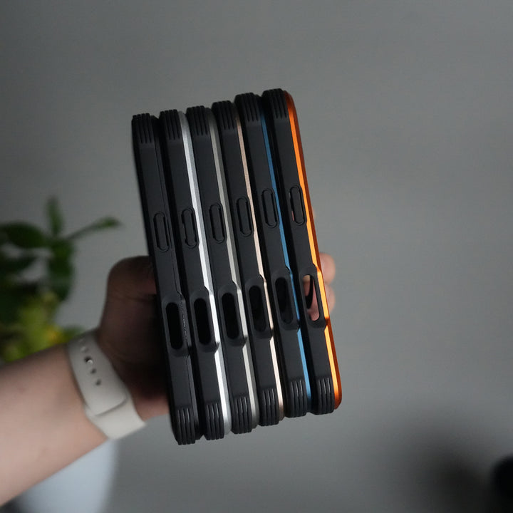 iPhone 17 Military Grade Durable Aluminum Frame MagSafe Case | Anti-Yellowing Technology Case