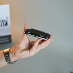 Premium Micro-Grid Textured Case for iPhone Duo with Chrome Finish, Camera Glass & Hinge Protection