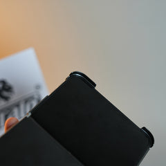Premium Micro-Grid Textured Case for iPhone Duo with Chrome Finish, Camera Glass & Hinge Protection