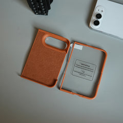 LuxeGrain Textured Leather Case for iPhone Duo with Front Glass Protection