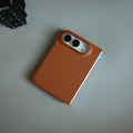 LuxeGrain Textured Leather Case for iPhone Duo with Front Glass Protection