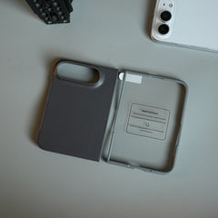 LuxeGrain Textured Leather Case for iPhone Duo with Front Glass Protection