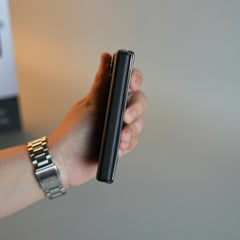 Leather Textured Case for iPhone Duo with Front Glass & Hinge Protection