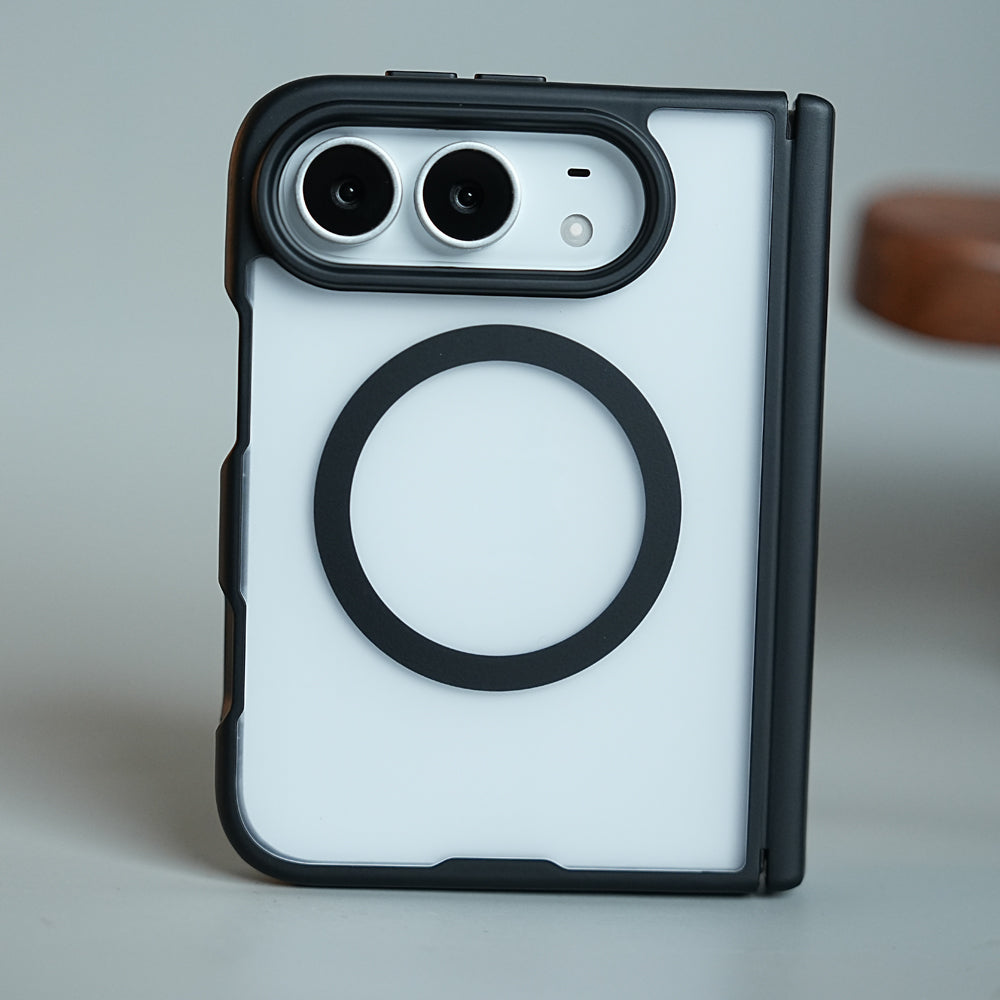FrostMag Shield Back Case for iPhone Duo | MagSafe Compatible with Hinge Protection